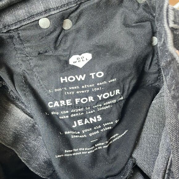 Madewell The Perfect Vintage Straight Jeans Size 24 lunar wash black NWOT - Picture 14 of 15